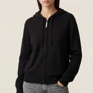 Sheep Inc Signature Merino Zip Hoodie Anthracite Black